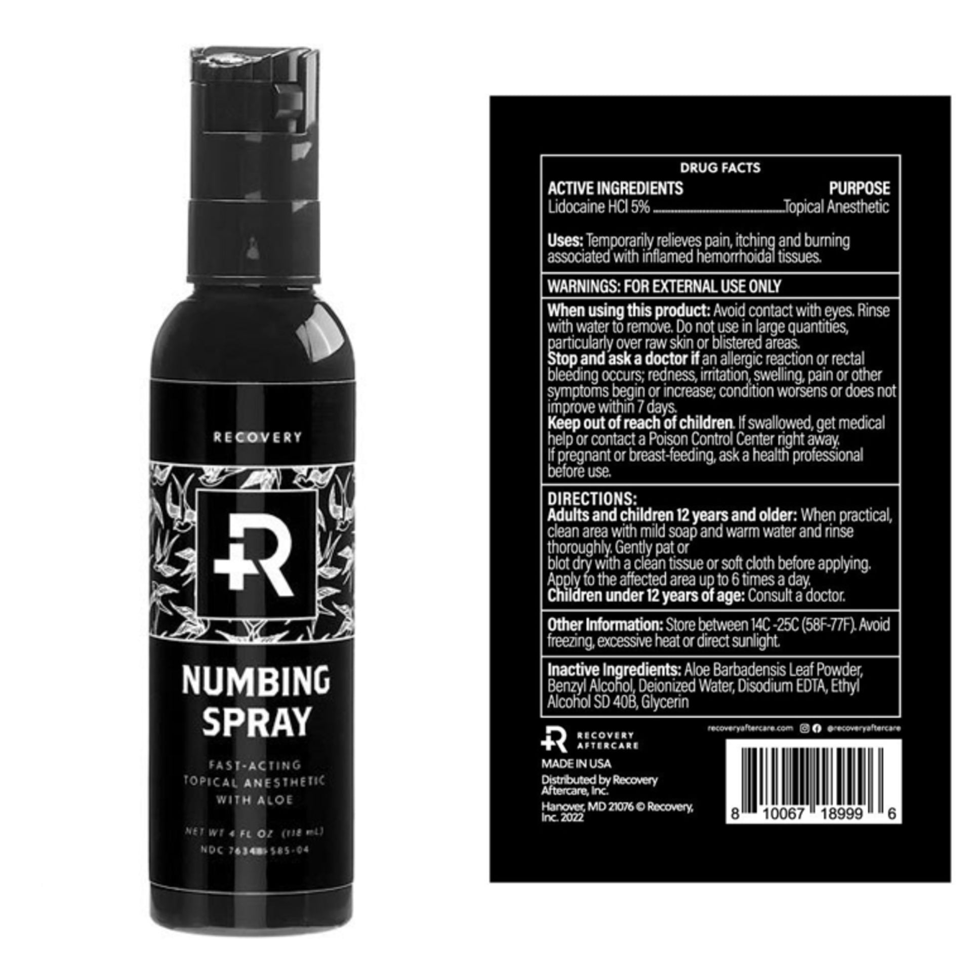 Recovery Numbing & Tattoo Care Products