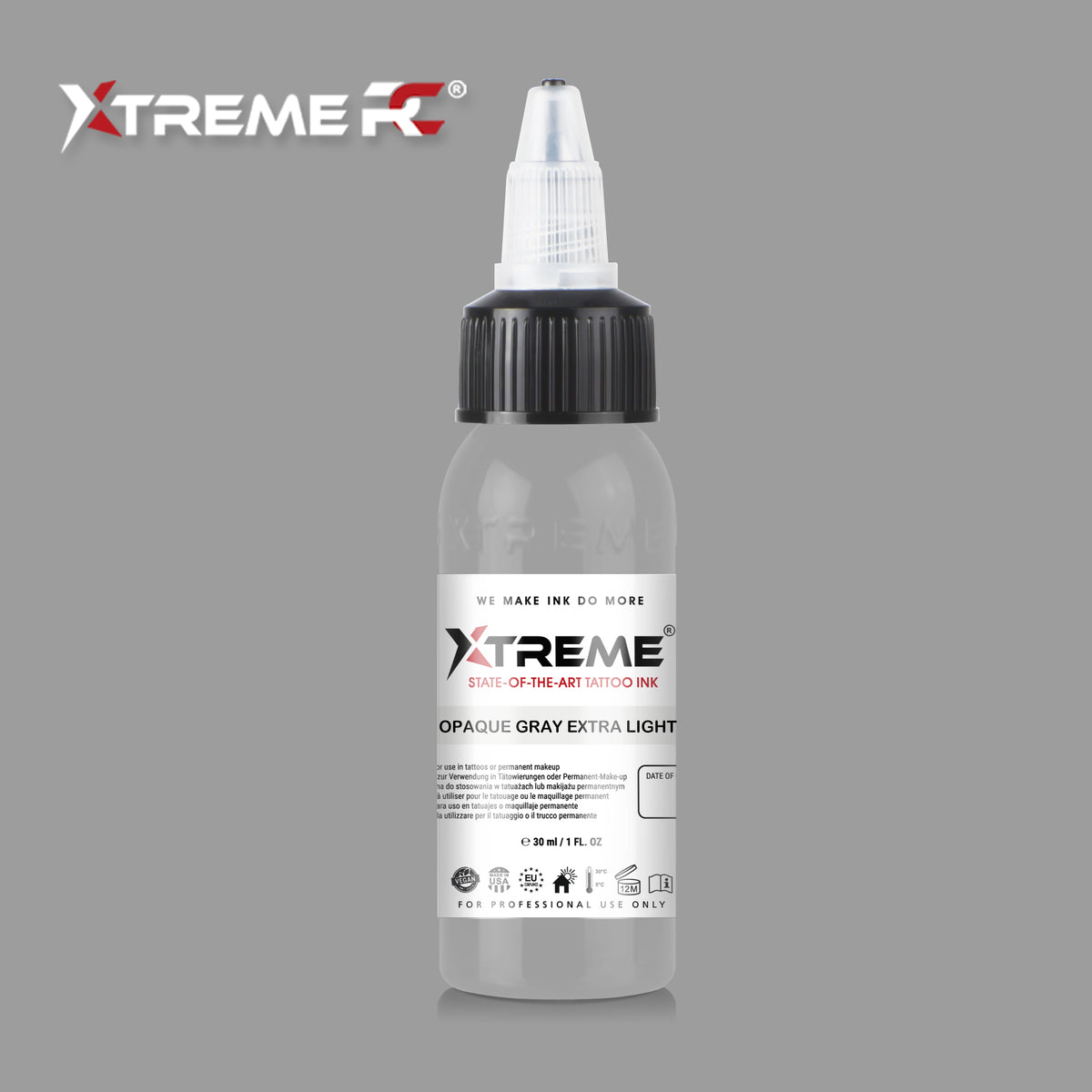 Opaque Gray Extra Light | Xtreme Inks – WorldWide Tattoo Supply