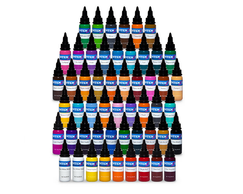 Intenze Ink - 10 Pastel Color Ink Set (1 oz)